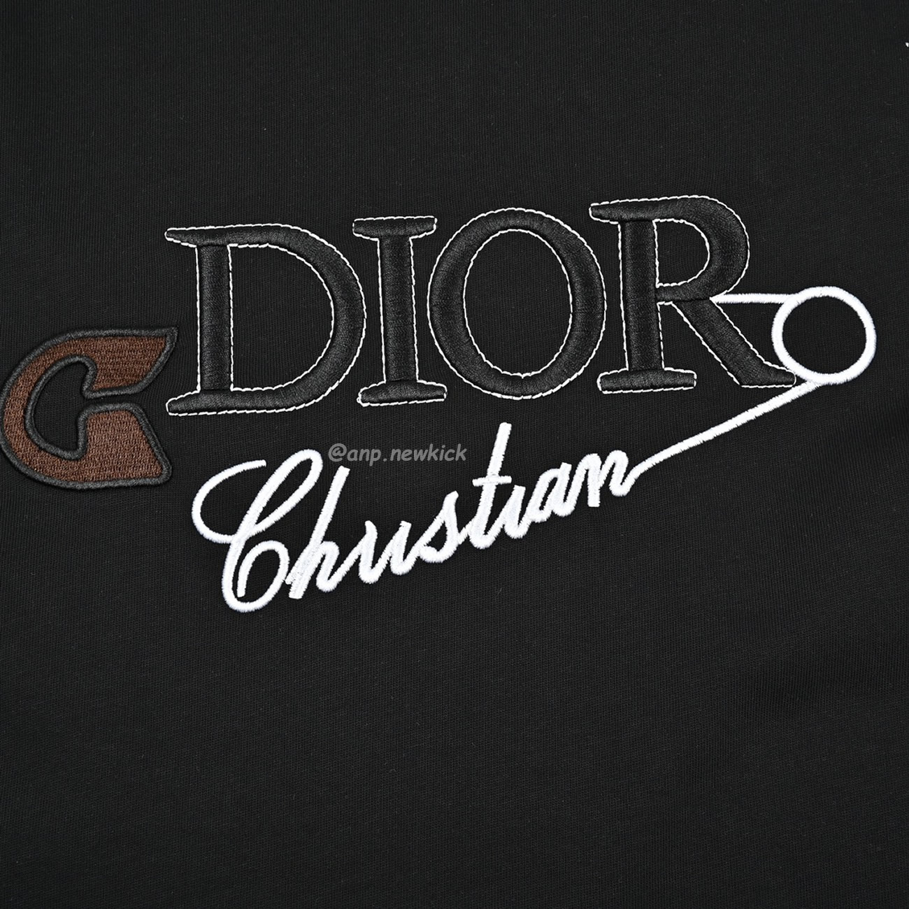 Dior 24ss Pin Logo Contrasting Embroidered Short Sleeved T Shirt (9) - newkick.org